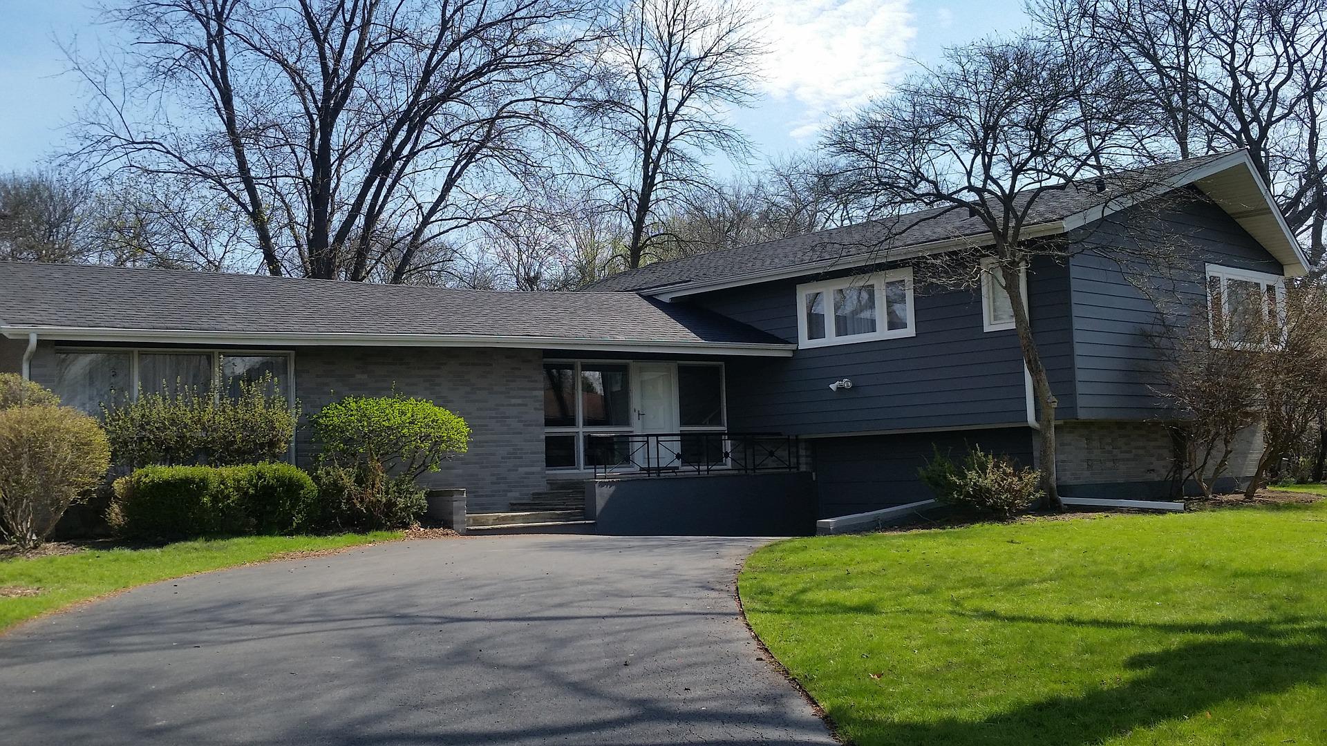 Freshly painted home exterior