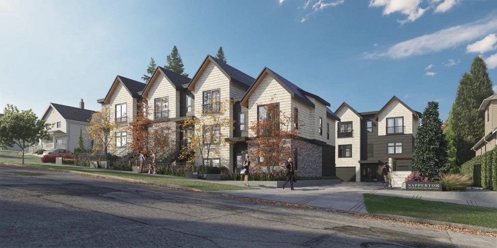 Construction of small-scale multi-unit housing development in urban area
