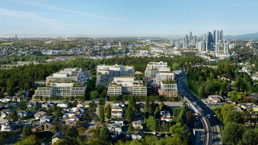 Homes near Burnaby lake