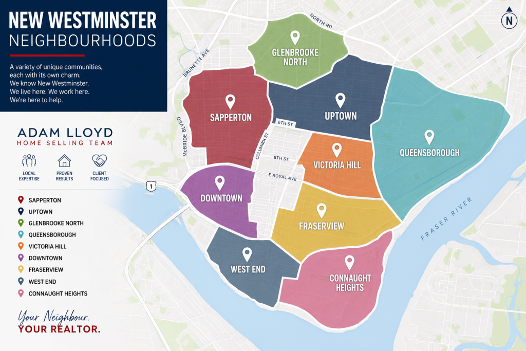 New Westminster real estate market and homes available for sale.